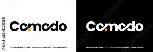 Comodo Modern Bold Font. Sans Serif Font. Regular Italic Uppercase Lowercase Typography urban style alphabet fonts for fashion, sport, technology, digital, movie, logo design, vector illustration