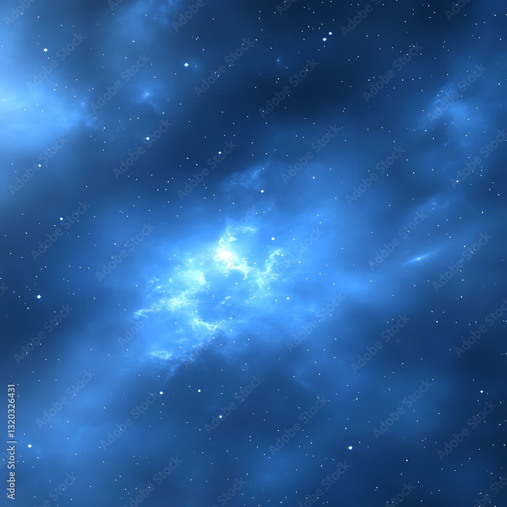 Fototapeta premium An illustration of a nebula with many tiny stars visible