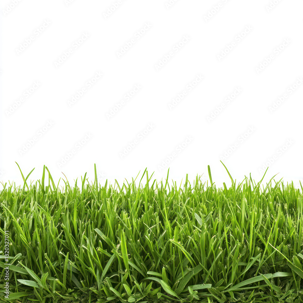 Fototapeta premium green grass isolated on white