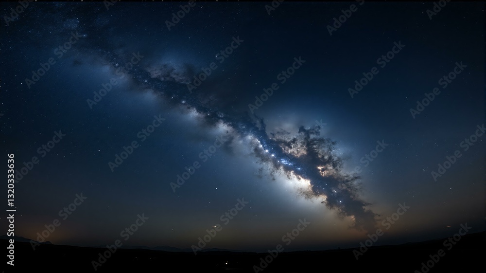 Fototapeta premium A photograph of stars in night sky.