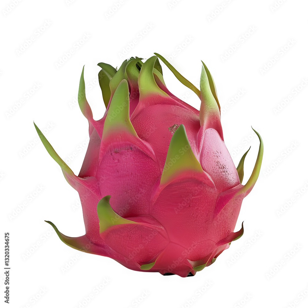 Fototapeta premium Vibrant Dragon Fruit: A Close-Up of Nature's Jewel