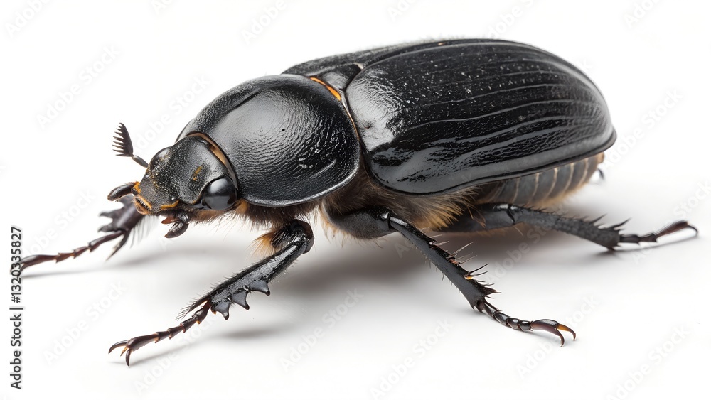 Anatomy of a Beetle: Detailed macro shot captures the intricate exoskeleton, legs, and head of a beetle, offering a glimpse into the miniature world of insects. Anatomy of a Beetle: Detailed macro shot captures the intricate exoskeleton, legs, and head of a beetle, offering a glimpse into the miniature world of insects.