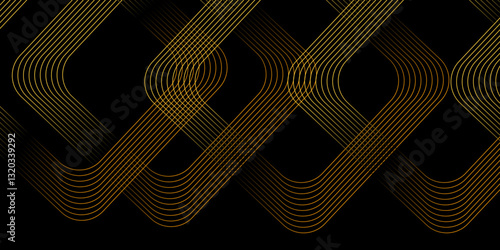 Abstract diagonal golden bars arrange in triangle facade shape on copy space background.  For covers, business cards, banners, prints on clothes, wall decor, posters, sites, posts on social networks, 
