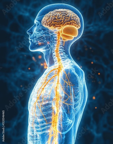 Detailed Anatomy of Human Nervous System Communication and Meditation with Energetic Vagus Nerve