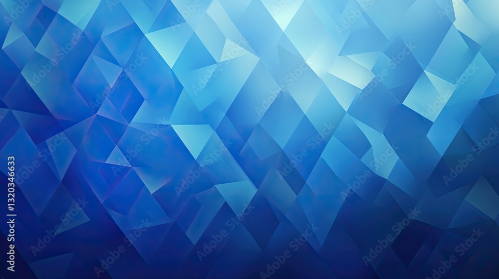 Abstract Blue Geometric Pattern Background Image with Triangles and Polygons Abstract Blue Geometric Pattern Background Image with Triangles and Polygons