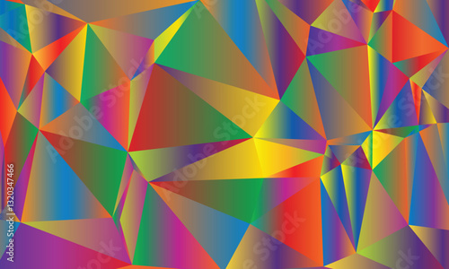 The creative use of a vector background with gradient polygonal triangle colors in digital posters gives them a sleek, visually stunning look that attracts attention.