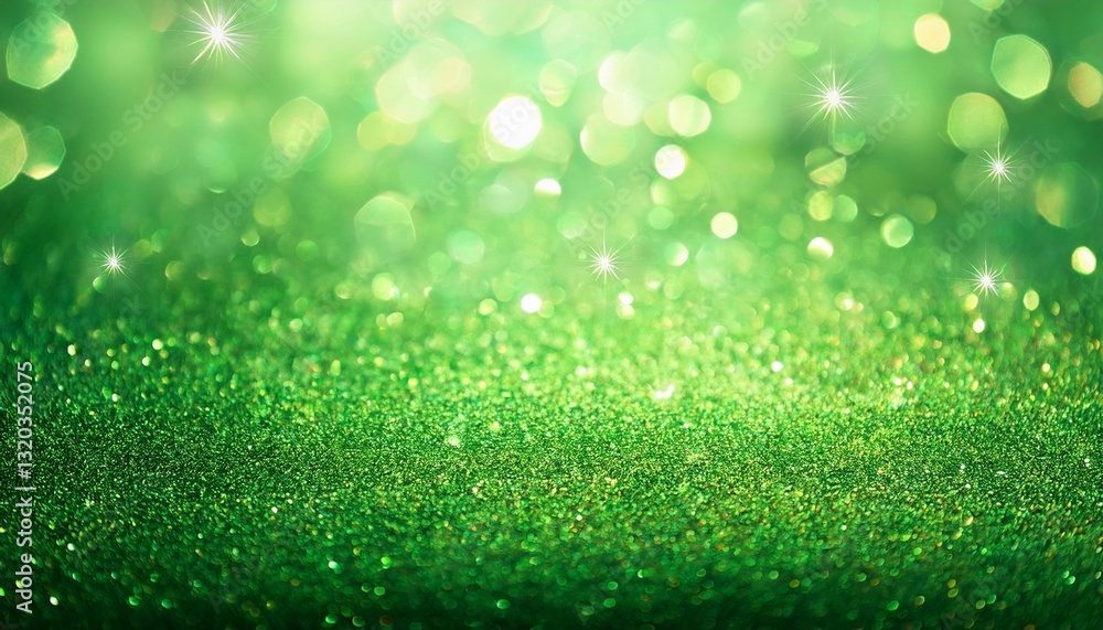 Obraz premium green sparkle abstract background