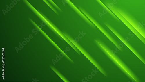 Abstract shiny green gradient vector illustration
