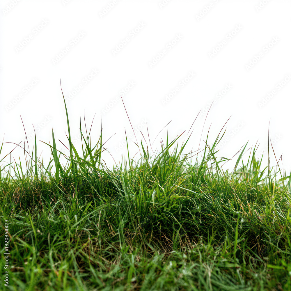 Fototapeta premium green grass isolated on white background