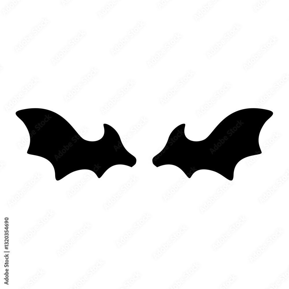 Black Evil Wings Vector Illustration Black Evil Wings Vector Illustration