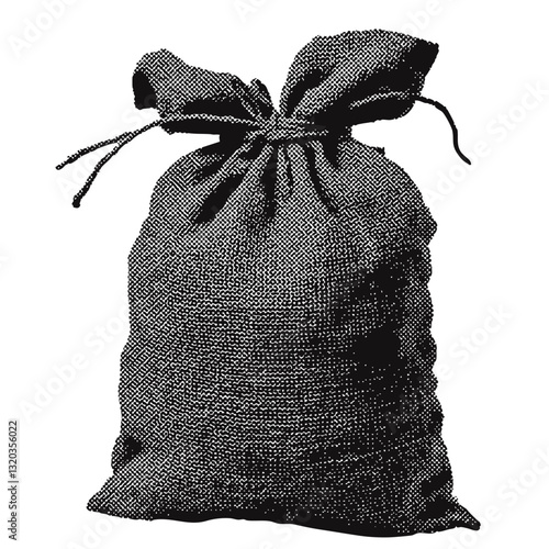 wild west money bag. western vintage halftone grunge vector design element