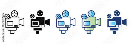  Video Camera Icon Icon Set Multiple Style Collection
