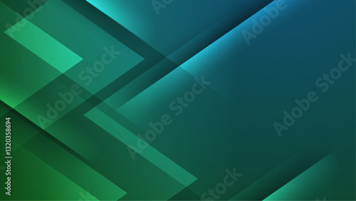 Abstract modern green gradient background with overlapping geometric, ideal for modern digital designs, website backgrounds, and technology design