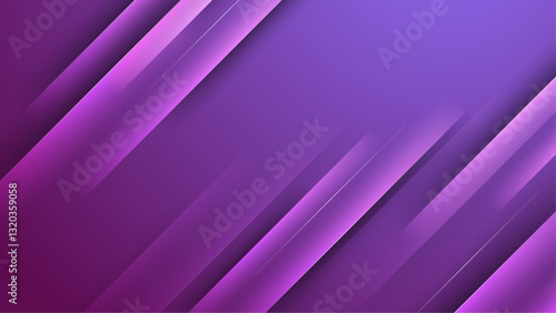 Abstract stylish purple gradient horizontal banner background vector illustration, perfect for business presentation, elegant design, or banner