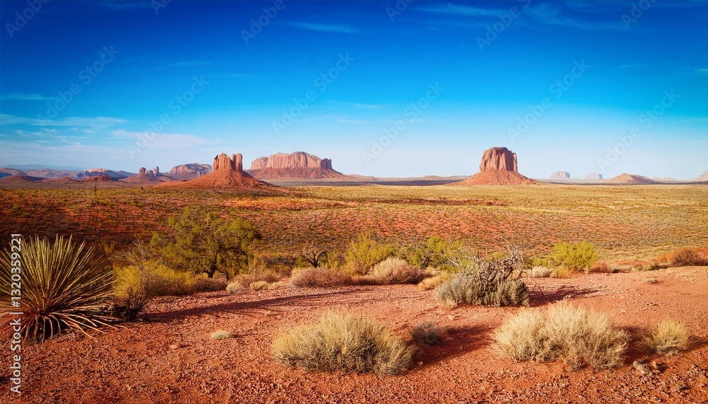 Obraz premium arizona desert landscape background