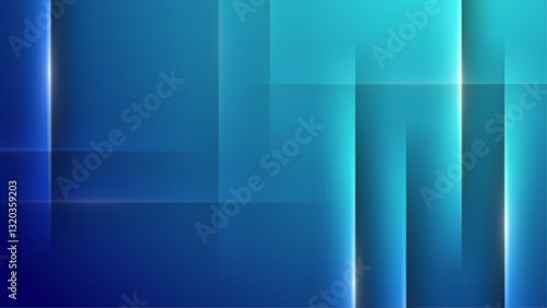 abstract elegant blue gradient background overlapping geometric vector illustration, perfect for presentation design, business project, and digital poster