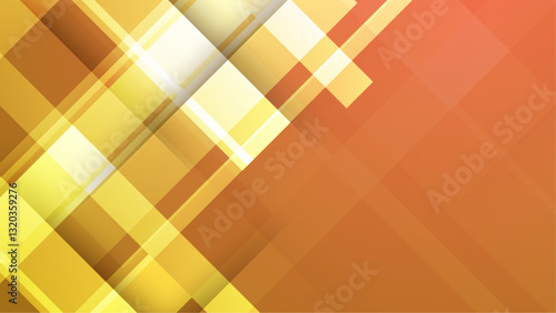 abstract orange and yellow geometric gradient background vector illustration, perfect for presentation design, business project, and digital poster