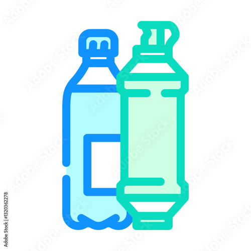 water filter ultralight trekking color icon vector illustration