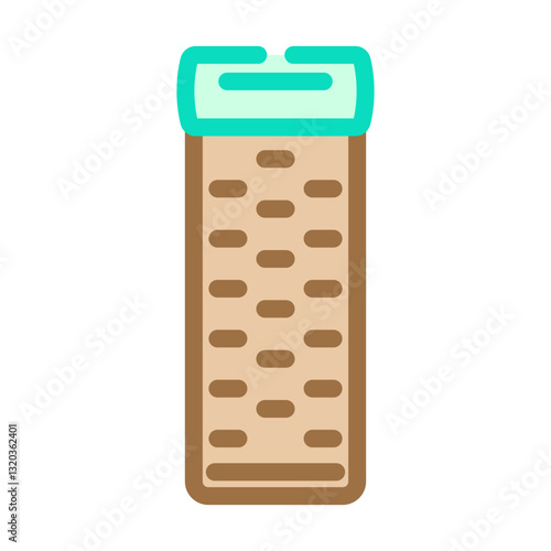 sleeping pad ultralight trekking color icon vector illustration