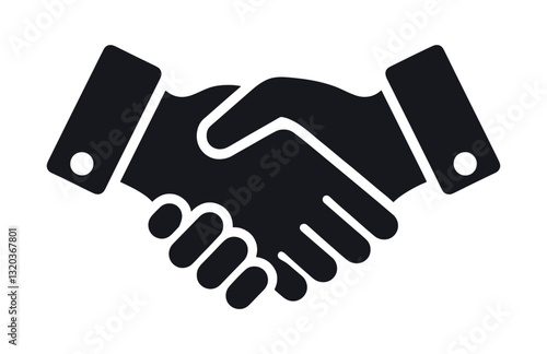 handshake icon vector illustration