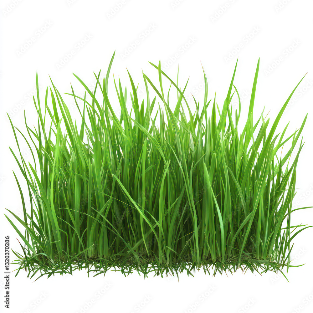 Fototapeta premium green grass isolated on white