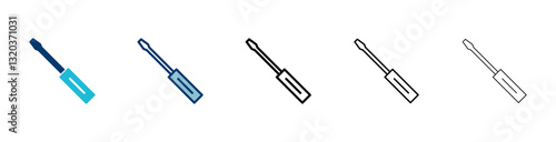 Screwdriver icon vector isolated on white background. Screwdriver vector icon