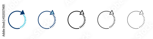 Refresh icon vector isolated on white background. Reload icon vector. Update icon. convert icon
