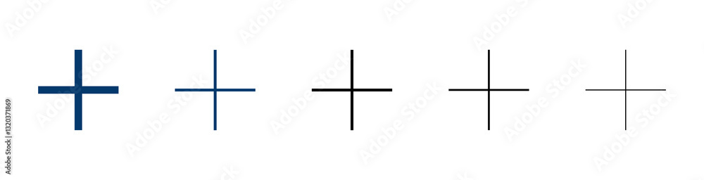 Plus Icon vector isolated on white background. Add plus icon. Addition sign. Medical Plus icon Plus Icon vector isolated on white background. Add plus icon. Addition sign. Medical Plus icon