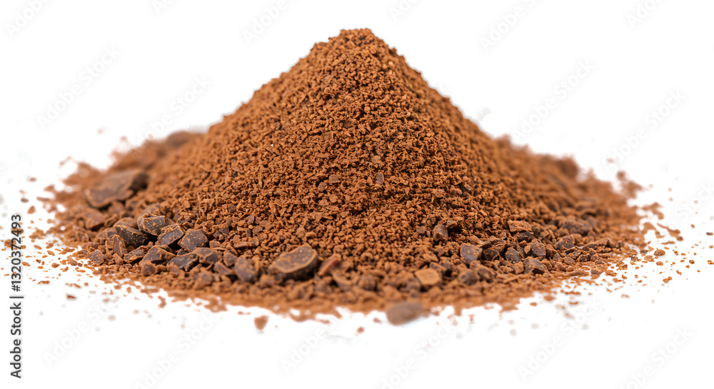 Clove powder pile isolated on white Full HD background