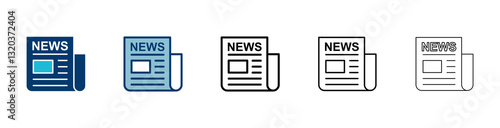 Newspaper icon vector isolated on white background. news paper icon vector