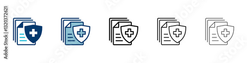 Medical insurance icon vector isolated on white background. health insurance icon