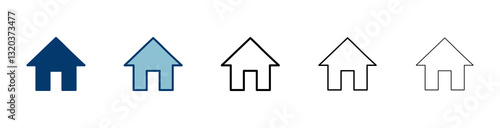 Home icon vector isolated on white background. House vector icon. Address