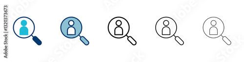 Hiring icon vector isolated on white background. Human resources concept. Recruitment. Search job vacancy icon. Hire. Find people icon