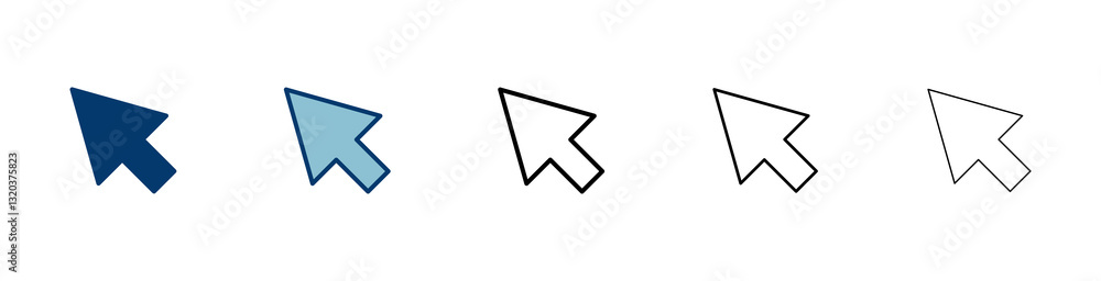 Click icon vector isolated on white background. Cursor icon. Computer mouse click cursor black arrow icons. pointer arrow Click icon vector isolated on white background. Cursor icon. Computer mouse click cursor black arrow icons. pointer arrow