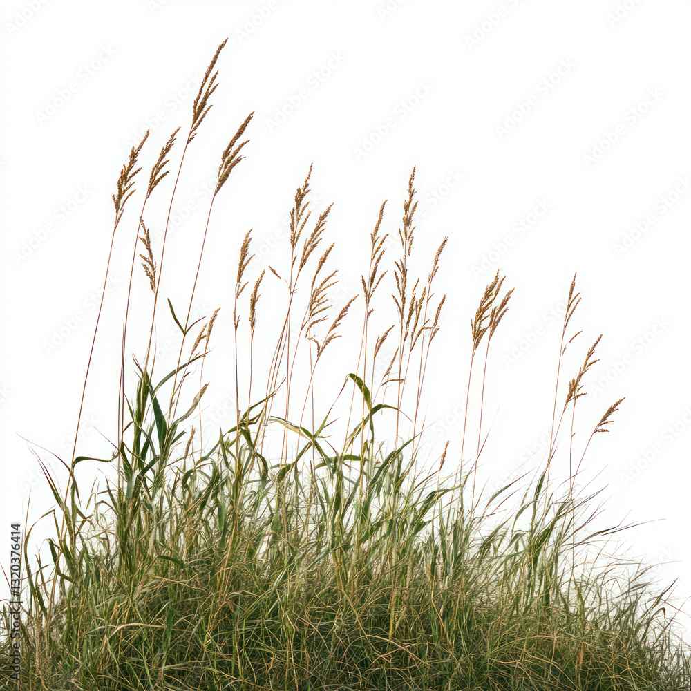 Naklejka premium green grass isolated on white