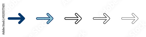 Arrow icon vector isolated on white background. Arrow symbol. Arrow vector icon