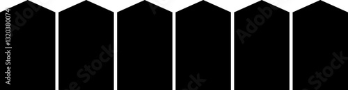Outdoor Garden Fence silhouette.
Simple wooden fence flat Vector illustration.
Good for greeting card,poster, banner,craft and DIY.
Transparent background.