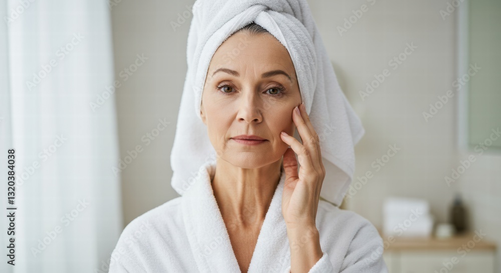 Picture of a woman who looks old but remains healthy and antique because of frequent beauty treatments. Picture of a woman who looks old but remains healthy and antique because of frequent beauty treatments.