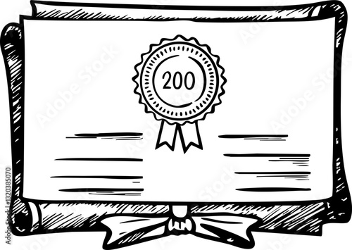 Celebrating achievement with certificate presentation educational institution graphic design classroom close-up view recognition event