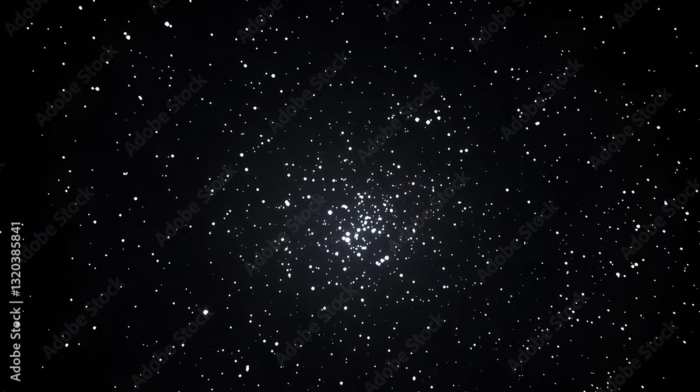 Obraz premium Majestic star cluster in a dark night sky, perfect for backgrounds, websites, or presentations.