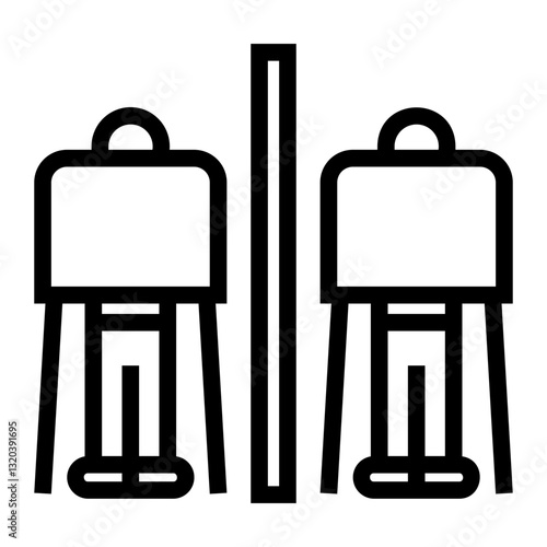 booth Line Icon