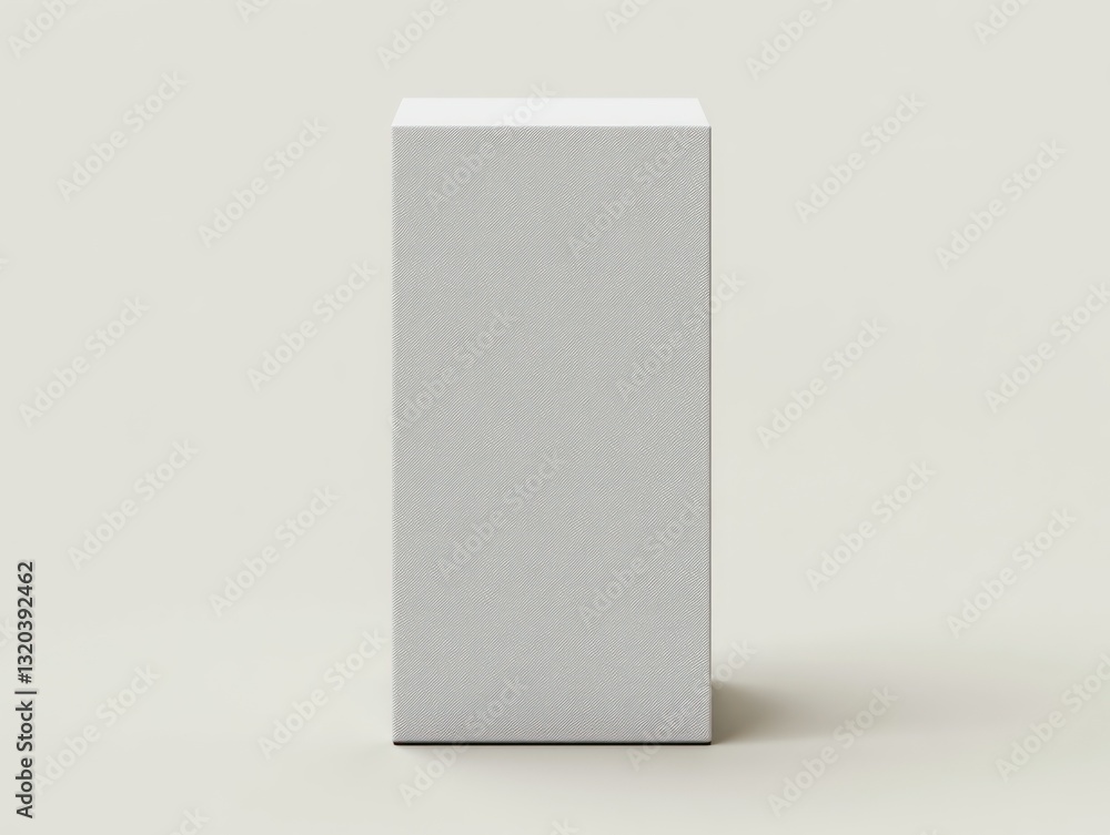 Minimalist White Rectangular Cardboard Box Packaging Container for Cosmetic Medical Supplies Design Minimalist White Rectangular Cardboard Box Packaging Container for Cosmetic Medical Supplies Design