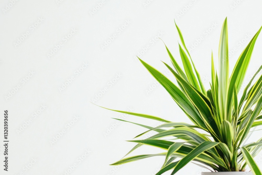 Dracaena marginata plant in a modern pot set against a clean white backdrop for stylish home decor Dracaena marginata plant in a modern pot set against a clean white backdrop for stylish home decor
