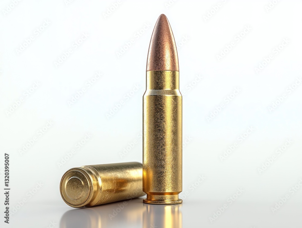 Realistic Bullet Design on Reflective Surface Realistic Bullet Design on Reflective Surface