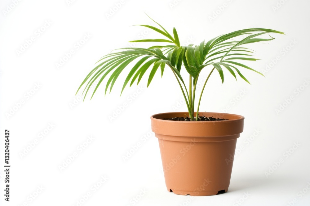Stunning Arecaceae plant in a minimalist pot on a clean white background for modern decor inspiration Stunning Arecaceae plant in a minimalist pot on a clean white background for modern decor inspiration