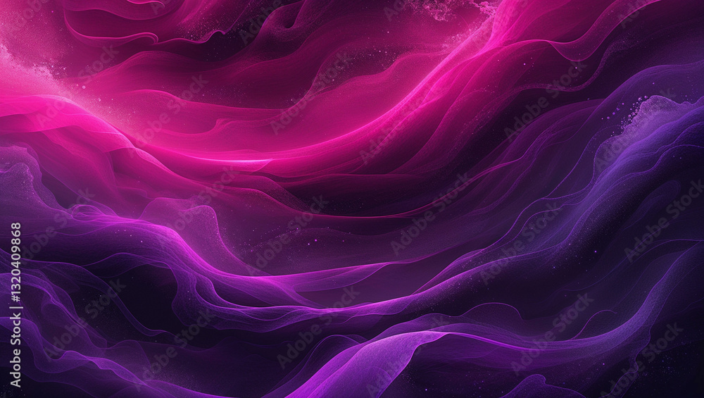 Fototapeta premium Neon Purple Transitioning into Magenta with a Dreamy Glow Background