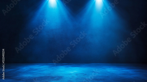 Blue Abstract Studio Room Background