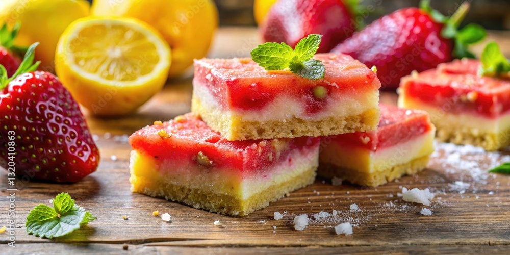 Macro Photography: Healthy Strawberry Lemonade Breakfast Bars Recipe - Delicious & Refreshing Summer Treat Macro Photography: Healthy Strawberry Lemonade Breakfast Bars Recipe - Delicious & Refreshing Summer Treat