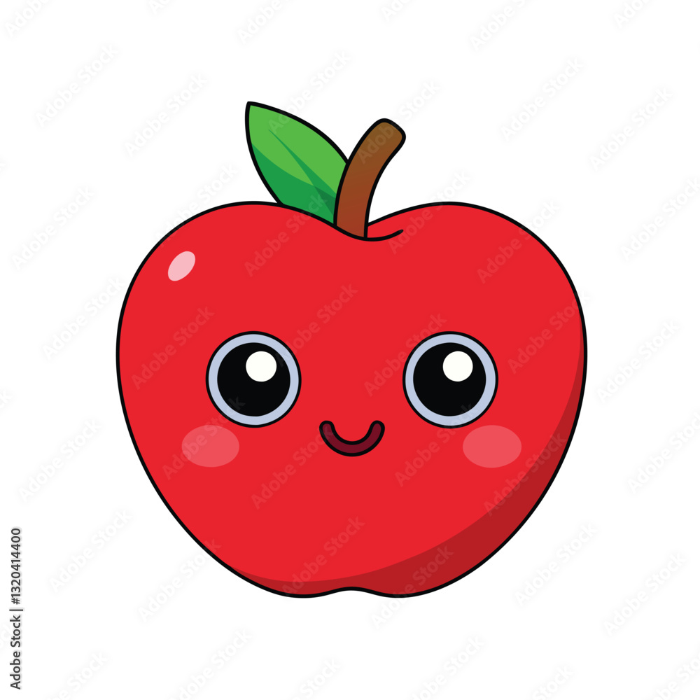 cartoon apple vecotr cartoon apple vecotr