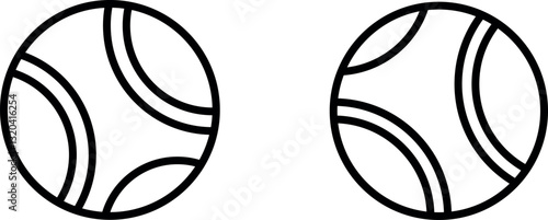 "Tennis Ball Icon Representing Sports, Recreation, and Active Lifestyle"